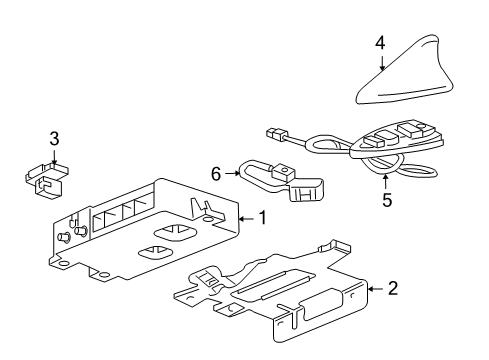 2011 Cadillac CTS Communication System Components Diagram