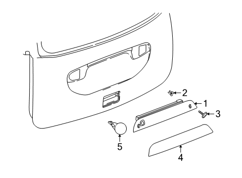 2007 Saturn Vue High Mount Lamps Diagram