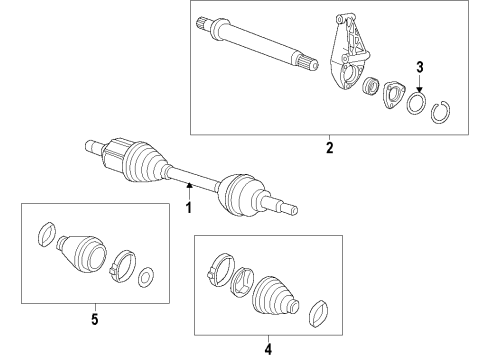 2014 Chevy Volt Front Axle Shafts & Joints, Drive Axles Diagram