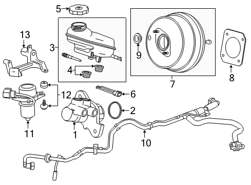 2016 Cadillac ATS Vacuum Pump Diagram for 12666762