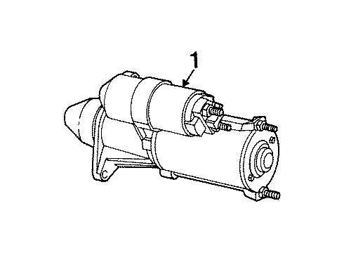 1997 Saturn SL2 Starter Diagram for 19260748