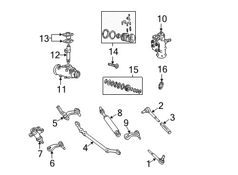 2000 GMC C3500 P/S Pump & Hoses, Steering Gear & Linkage Diagram 4 - Thumbnail