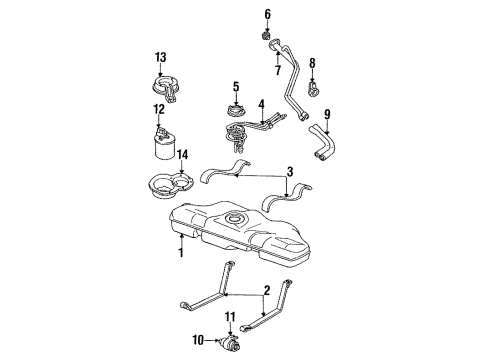 1994 Chevy Cavalier Fuel Supply Diagram