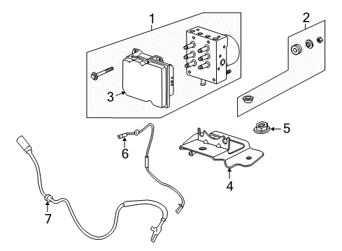 2011 Buick Enclave Anti-Lock Brakes Diagram