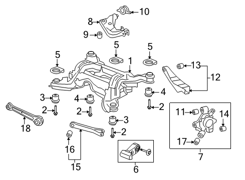 2011 Chevy Caprice Upper Control Arm Inner Bushing Diagram for 92245208