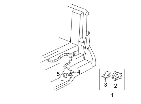 2000 GMC Sonoma License Lamps Diagram 2 - Thumbnail