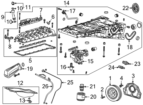 2023 Chevy Silverado 1500 Pressure Sensor Diagram for 12718935