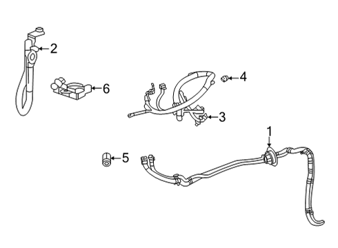 2022 Cadillac CT4 Cable Upper Bolt Diagram for 11588564