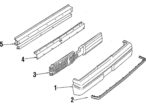 1987 Buick Skyhawk Reflector Diagram for 917027