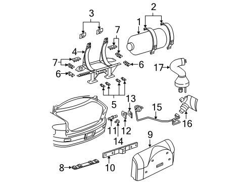 2002 Chevy Cavalier Fuel System Components Diagram
