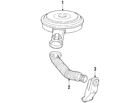 1991 GMC V3500 Air Inlet Diagram