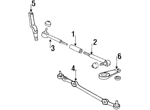 1988 Buick Electra P/S Pump & Hoses, Steering Gear & Linkage Diagram 2 - Thumbnail