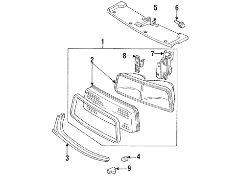 1992 Buick Regal Bulbs Diagram 2 - Thumbnail
