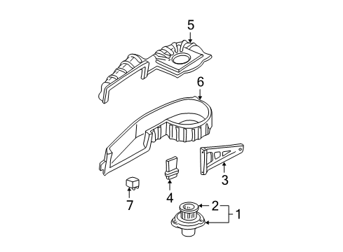 2004 Oldsmobile Alero Blower Motor & Fan Diagram
