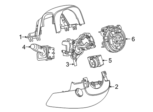 2021 GMC Yukon Switches Diagram