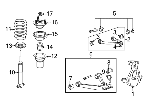 2011 Chevy Silverado 1500 Spring, Front Diagram for 25871194