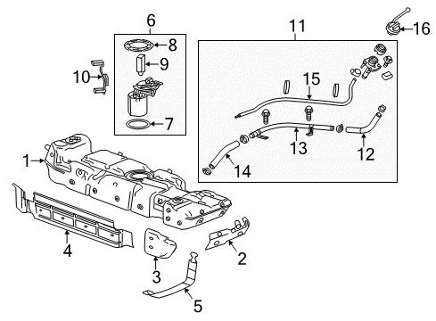 2017 Cadillac Escalade Fuel Supply Diagram