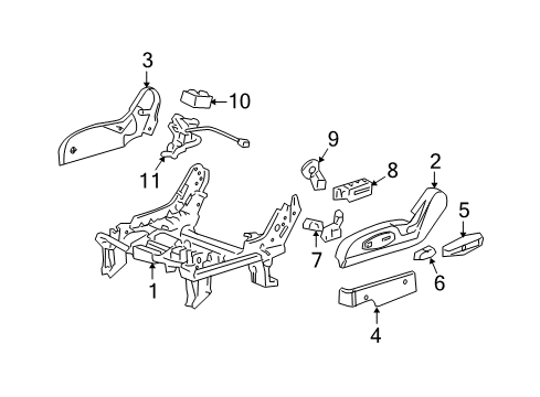 2007 Chevy Equinox Tracks & Components Diagram