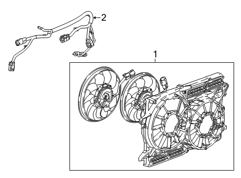 2018 Buick Regal Sportback Cooling System, Radiator, Water Pump, Cooling Fan Diagram 4 - Thumbnail