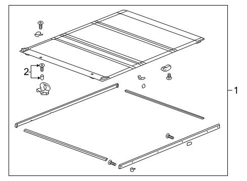 2020 Chevy Silverado 1500 Exterior Trim - Pick Up Box Diagram 2 - Thumbnail