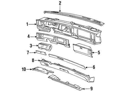 1996 Buick Park Avenue Instrument Cluster Diagram for 16206264
