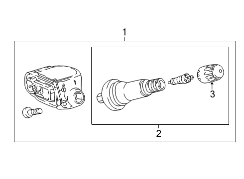 2021 GMC Sierra 1500 Tire Pressure Monitoring Diagram