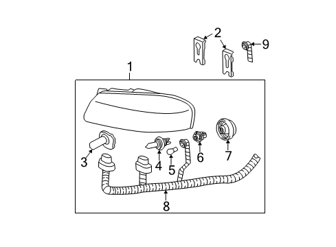 2000 Chevy Impala Headlamps Diagram