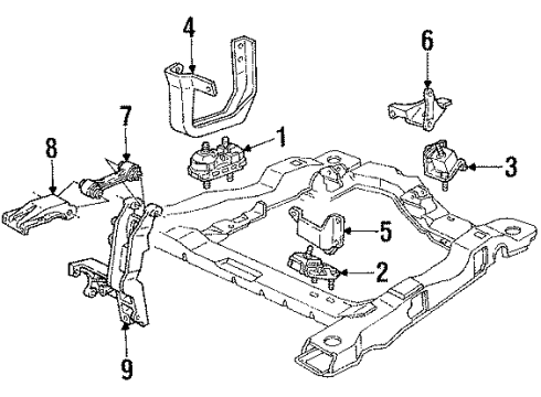1995 Pontiac Trans Sport Engine Mounting Diagram