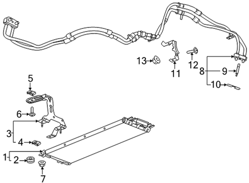 2021 Cadillac CT5 Hose & Tube Assembly U-Nut Diagram for 11548583