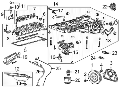 2020 GMC Sierra 1500 Dipstick Diagram for 55512752