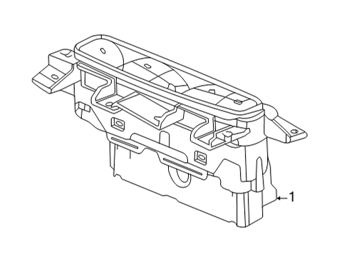 2023 Buick Enclave Center Console Diagram