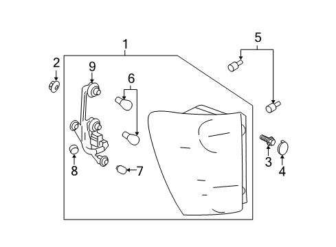 2007 Chevy Equinox Tail Lamps Diagram
