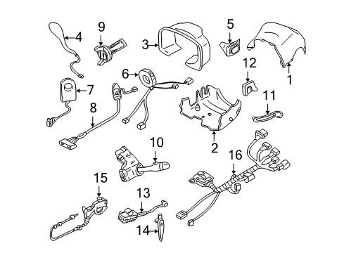 2004 Cadillac DeVille Switches Diagram 4 - Thumbnail