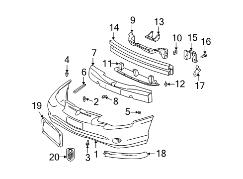 2004 Chevy Monte Carlo Front Bumper Diagram