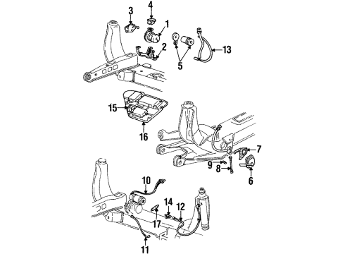 1992 Cadillac Seville Control Module Diagram for 22052753