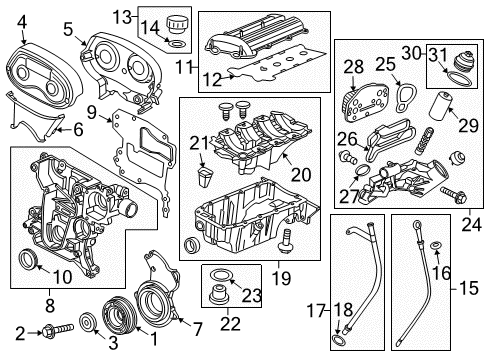 2012 Chevy Cruze Engine Parts & Mounts, Timing, Lubrication System Diagram 2 - Thumbnail