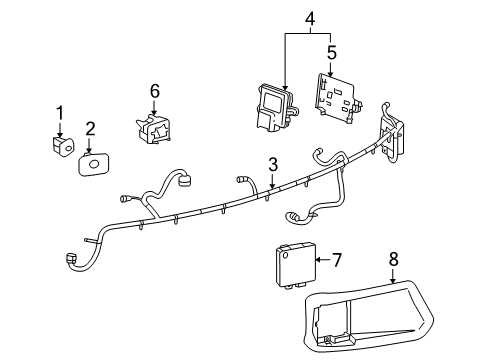 2011 Buick LaCrosse Electrical Components Diagram