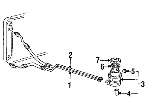1993 Cadillac Fleetwood Oil Cooler Diagram