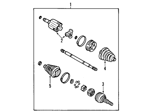 2000 Chevy Impala Front Axle Shafts & Joints, Drive Axles Diagram