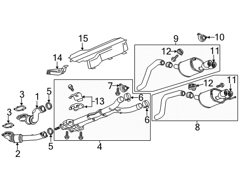 2017 Chevy Corvette Exhaust Components Diagram