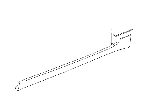 2015 Buick Regal Exterior Trim - Pillars, Rocker & Floor Diagram