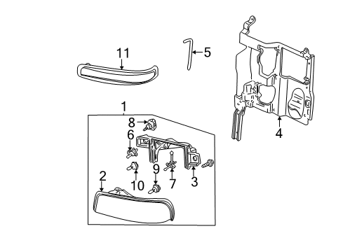 2002 Chevy Silverado 2500 Bulbs Diagram