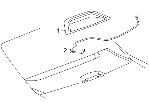 2011 Buick Lucerne High Mount Lamps Diagram