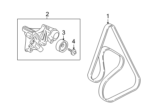 2007 Buick LaCrosse Belts & Pulleys Diagram