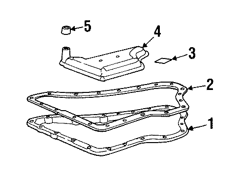 1995 Cadillac DeVille Transaxle Parts Diagram
