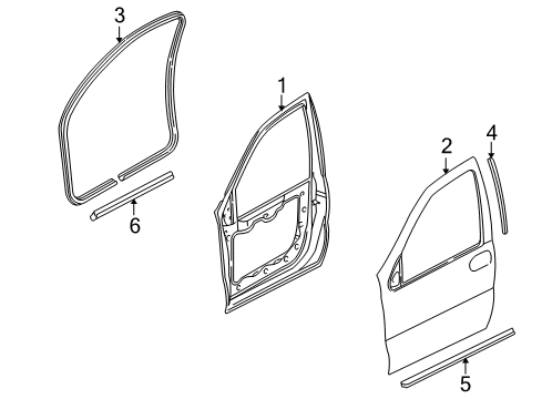 1997 Chevy Venture Front Door Diagram