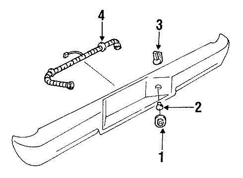 1994 GMC Yukon License Lamps Diagram