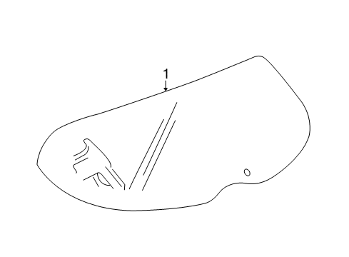 2018 Buick Enclave Lift Gate - Glass & Hardware Diagram