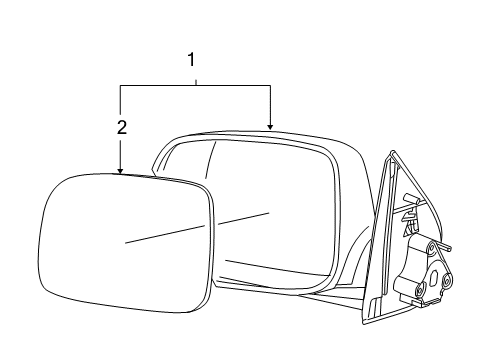 2011 GMC Canyon Outside Mirrors Diagram