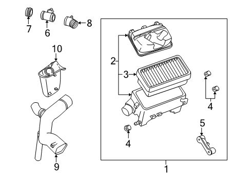 2000 Saturn LW2 Air Intake Diagram